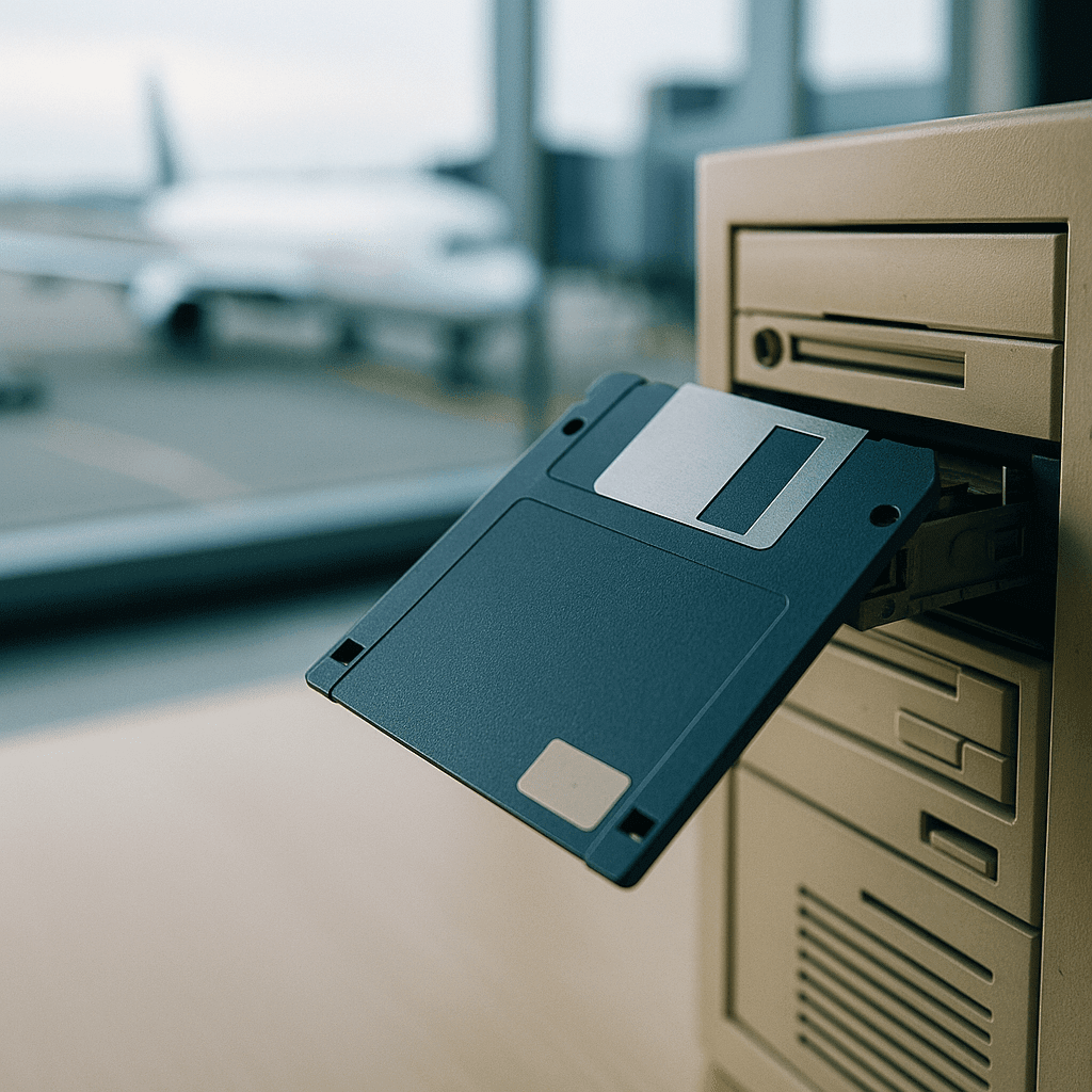 Sicherheitsalarm in den USA: New Yorker Flughafen arbeitet noch mit Disketten! - Engelmann Software