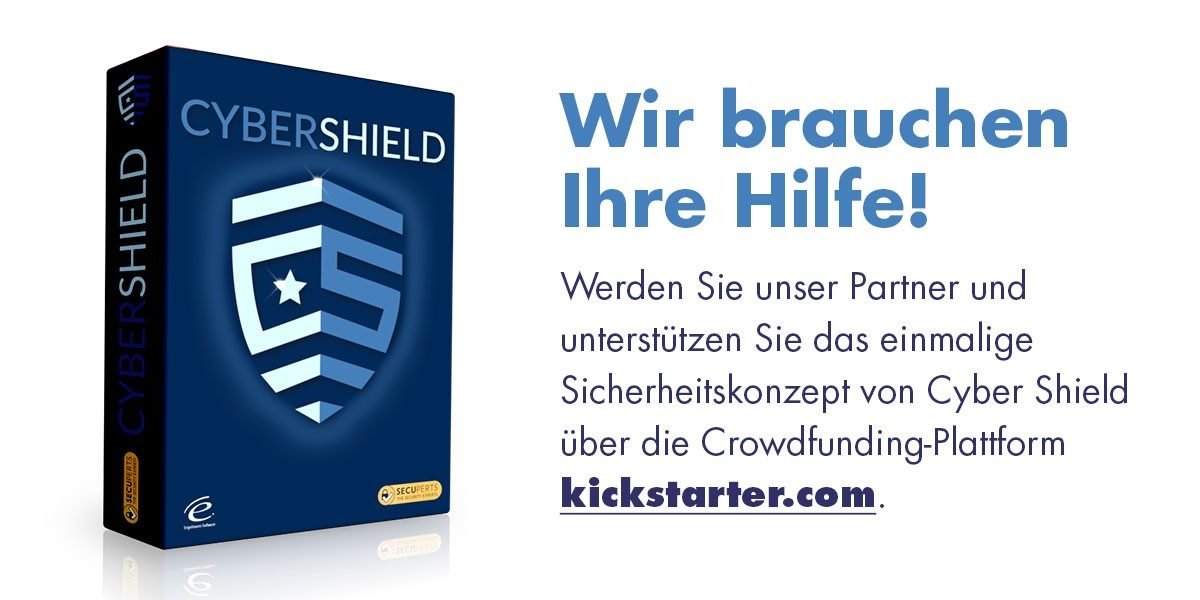 Sichern Sie sich jetzt Ihr exklusives Vorkaufsrecht auf kickstarter.com für Cyber Shield - Engelmann Software