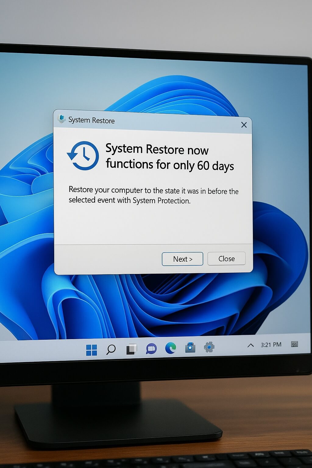 Windows 11 setzt Fakten: Wiederherstellungspunkte verschwinden nach 60 Tagen - Engelmann Software