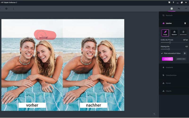 Digitale Schere 2 – Objekte und Personen entfernen - Engelmann Software