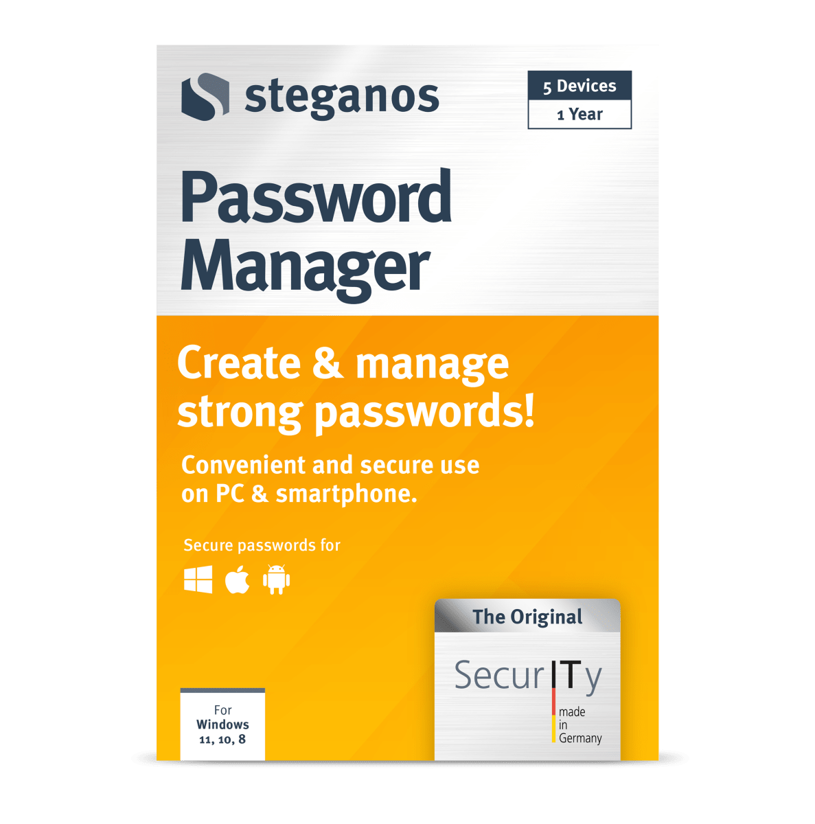 Steganos Passwort - Manager – Starke Passwörter sicher verwalten - Engelmann Software