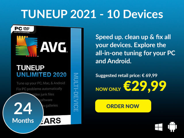 cle produit avg pc tuneup